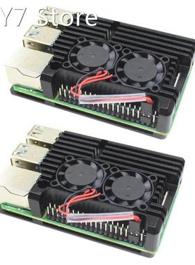 Cooling Shell for Raspberry Pi 4B Fan Aluminum Alloy Heatsin
