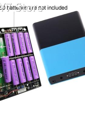 QC 3.0 USB DC 1-24V Output 12x 18650 Batteries DIY Power Ban