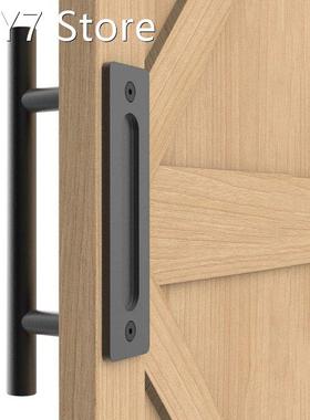 Sliding Barn Door Handle Pull and Flush Hardware Set for Bar