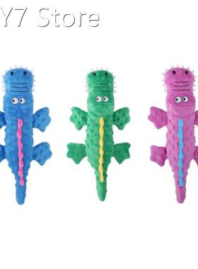 Stuffed Dog Toys Uneven Surface Plush Alligator Cute Squeak