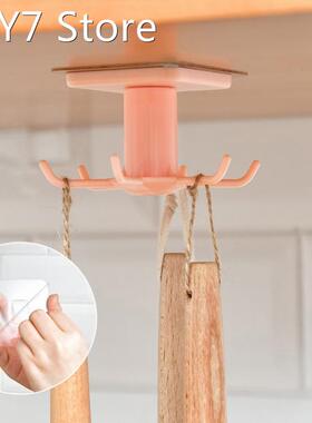 360°rotating Kitchen Hook Self-adhesive Hook Household W