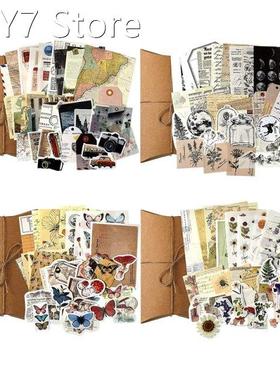 4 Sets Vintage Scrapbooking Stickers DIY Journaling Scrapboo