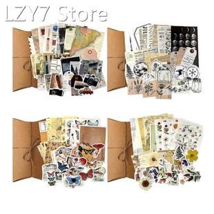 4 Sets Vintage Scrapbooking Stickers DIY Journaling Scrapboo