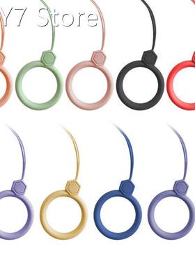 100pcs Silicone ring mobile phone lanyard Silicone ring acce