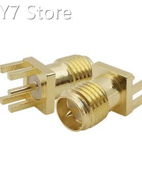 5/2Pcs RP SMA Female Jack (Male Pin) PCB Edge Mount RF Coax