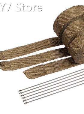 5CM*5/10/15M Heat Wrap Roll Cable Sleeve Insulated Black Exh