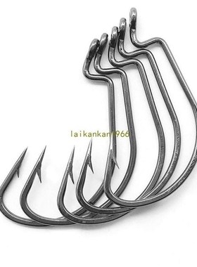 51pcs Crank Fishing Hooks Swivel High Carbon Steel Fishhooks