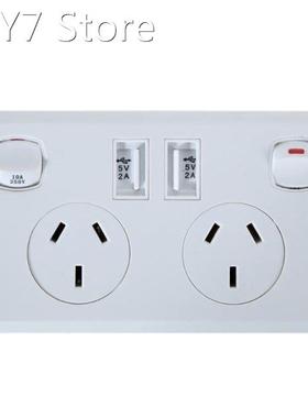Double USB Australian AU Plug Wall Socket Home Power Point S