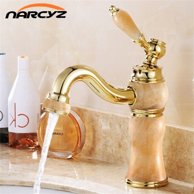 Royal Marble faucet basin hot and cold jade taps full copper