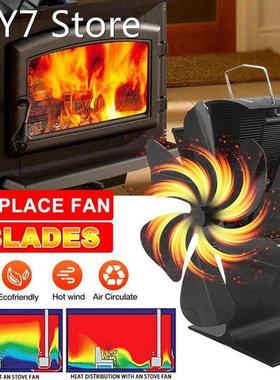 6 blade Fireplace Fans heat supply Stove fan Wood Burner Eco