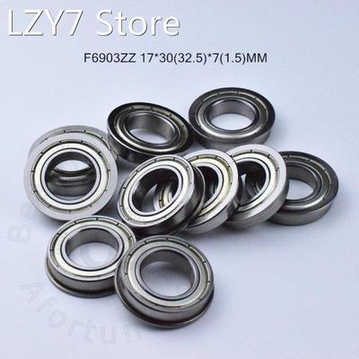 Flange 10pcs F6903ZZ 17*30(32.5)*7(mm) Free shipping chrome