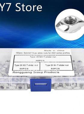 160Pcs T Slot Sliding Nuts M3 M4 M5 for 2020 Aluminum Profil