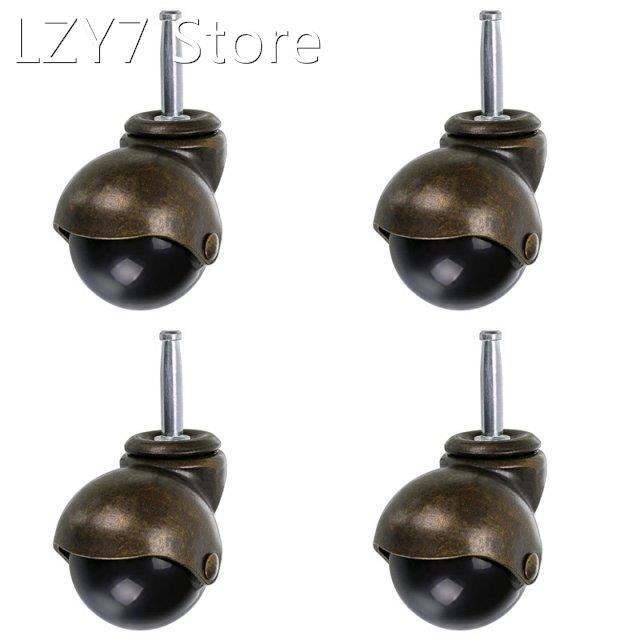 4 Pack 2 Inch Ball Caster Stem Caster Wheel with Sockets,Vin