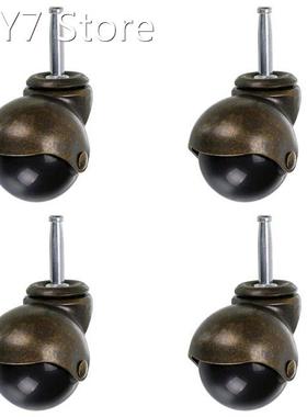 4 Pack 2 Inch Ball Caster Stem Caster Wheel with Sockets,Vin