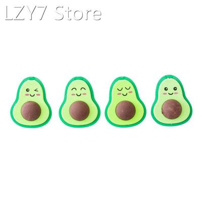 5pcs Cute Novelty Avocado Eraser Student School Office Suppl