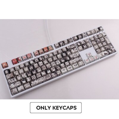 PBT 108key Ahegao Keycap Dye Sublimation OEM Profile Japanes
