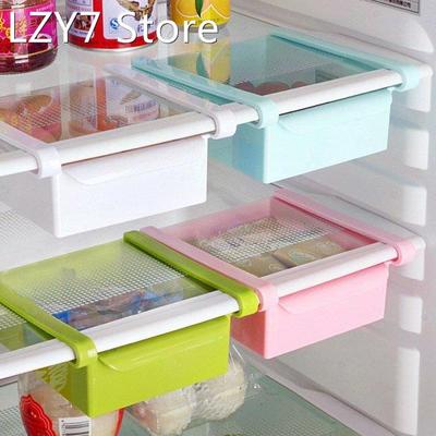 2pcs Refrigerator Storage Box Fresh Spacer Layer Storage Ra