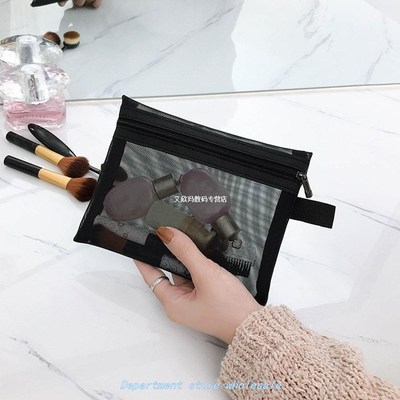 Toiletry Makeup Travel Storage Transparent Mesh Multifunctio