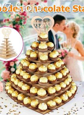 7 Tiers Chocolate Stand Heart / Bird Shape Personalised Mr &