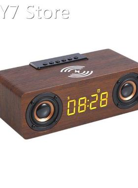 Fast Wireless Charger Wooden Wireless Bluetooth Speaker Alar