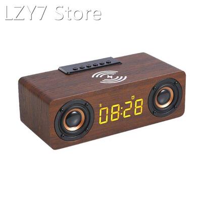 Fast Wireless Charger Wooden Wireless Bluetooth Speaker Alar