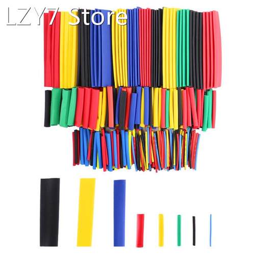 328pcs Set Polyolefin Shrinking Assorted Heat Shrink Tube Wi