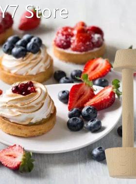 2022 New Wooden DIY Cake Pastry Pusher Egg Tart-Tamper Doubl