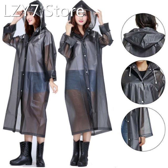 Raincoat Women Men Impermeable Thickened Waterproof Raincoat 运动/瑜伽/健身/球迷用品 更多民间运动用品 原图主图