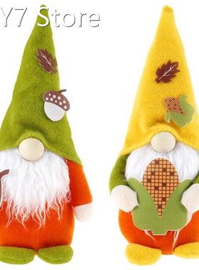 2 pcs Faceless Gnome Plush Doll Christmas Faceless Doll Merr
