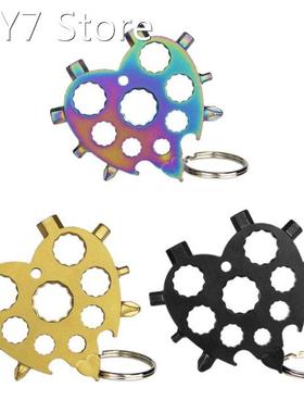 Snowflake Multi-Tool w/ Keychain Torx Wrench Screwdrivers Bo