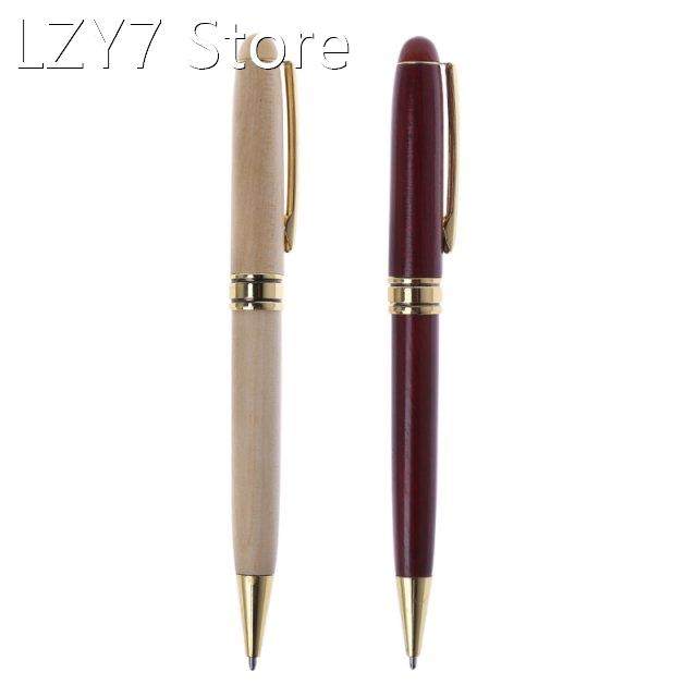 handmade twist wood ballpoint pen school student stationary