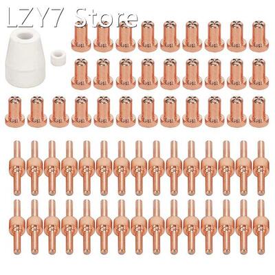 62Pcs PT31 Plasma Cutting Consumables Electrode Tip Swirl Ri