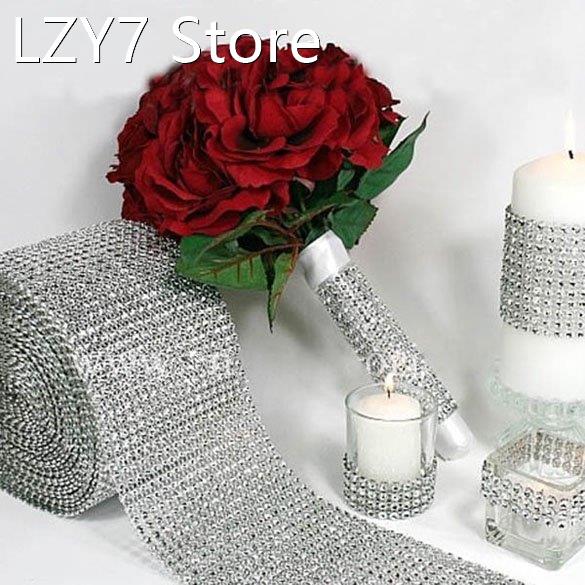 Hot 4mm Superior Silver Wedding Bridal Bouquet Wrap Ribbon