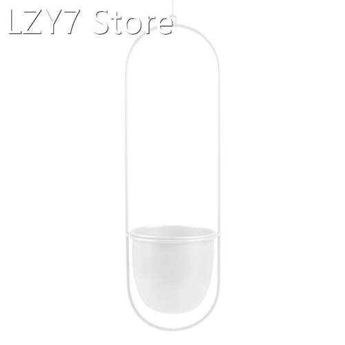 Metal Hanging Flower Pot Plant Hanger Chain Planter Basket H