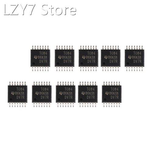 10Pcs TL084CPWR TSSOP-14 Four High Slew Rate Chip JFET Input
