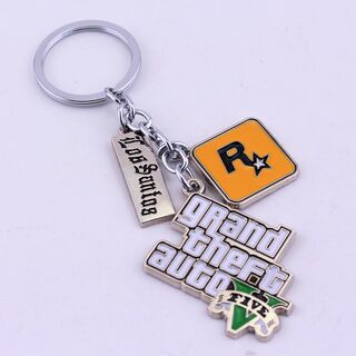 Game PS4 GTA 5 Grand Theft Auto 5 Keychain Key Chain For Men