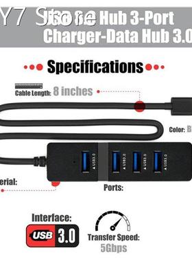 4/5 Port USB 3.0 HUB For PC Laptop Computer Accessories ABS