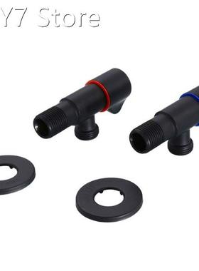 Bathroom Angle Filling Valve Faucet Black Copper Kitchen Col