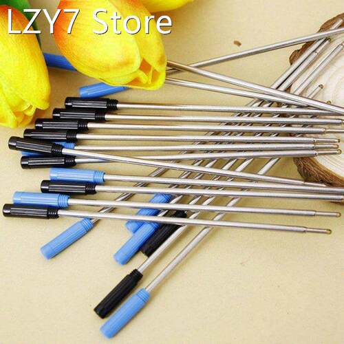 10pcs Ballpoint Metal Pen Refill 1.0mm Length 11.6cm Short B