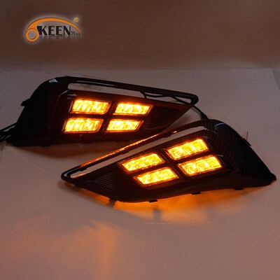 2pcs Car LED Daytime Running Light for MG6 2017 2018 2019 Dy