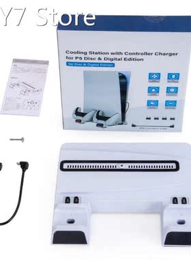 Host Cooling Fan Dual Controller Handle Charging Dock Statio