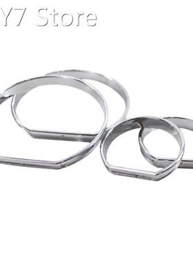Chrome Gauge Cluster Dashboard Bezel Rings Trim Dial Rings B