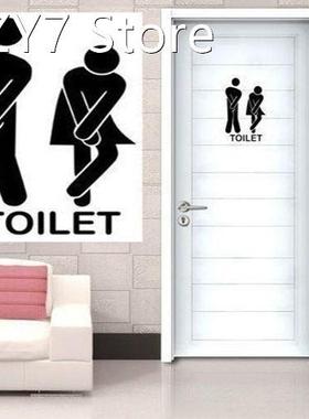 1PCS Toilet Door Stick Man/Women Wall Stickers Vinyl Decals