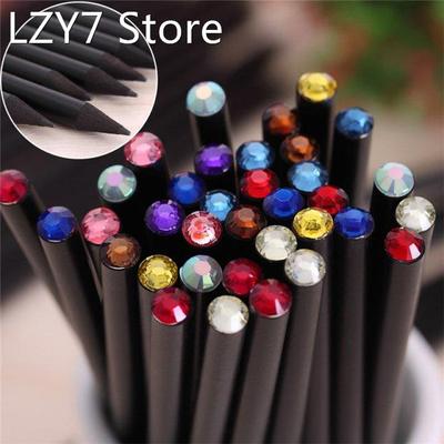 12Pcs/Set Pencil Hb Diamond Color Pencil Stationery Items Dr