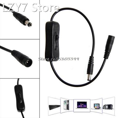 DC Power Plug 5.5x2.1mm Male to female Extension Cable cord