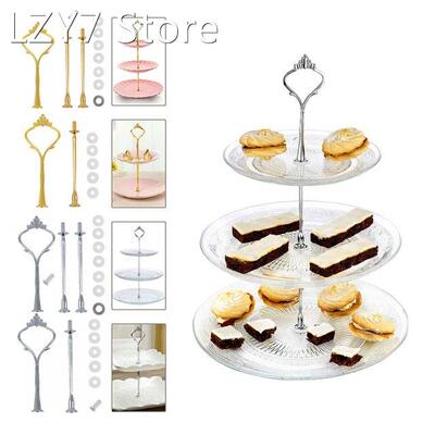 2/3 Tier Cake Plate Stand Cupcake Fitting Party Tray Cake Fo