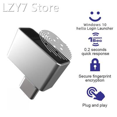 USB Fingerprint Reader for Windows 10 Hello Laptop PC Comput
