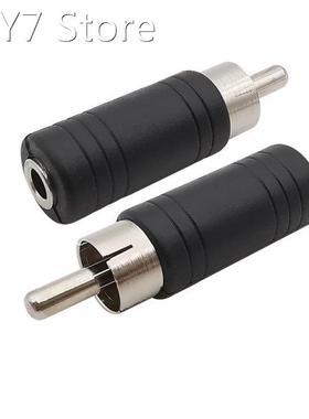 1/2Pcs 3.5mm Female to RCA Male Audio Mono Connector Convert