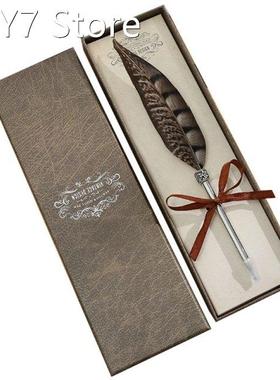 0.7mm Kawaii Feather Ballpoint Pen Roll Ball Pens for Writin