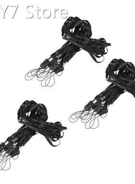 30X Black Lanyard Neck Strap for ID Pass Card Badge / Mobile